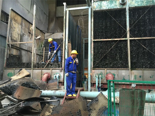 玻璃鋼冷卻塔是怎么工作的,圓形玻璃鋼冷卻塔填料